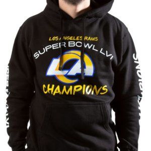 SUPER BOWL LVI CHAMPIONS LOS ANGELES RAMS DAY ONE HOODIE Size Large NWT